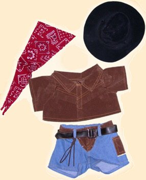 41lqrOF56kL Cowboy Outfit for 14 18 Make Your Own Stuffed Animals
