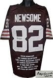 Ozzie Newsome Autographed/Hand Signed Cleveland Browns Brown Prostyle Jersey HOF99 w/ Embroidered St
