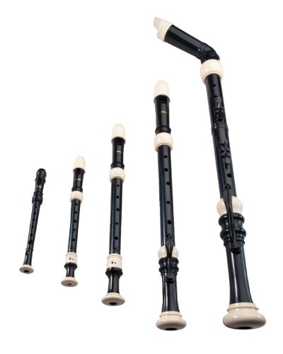 Smart Recorder Set SM-605B Black & Ivory (Bass, Tenor, Alto, Soprano, & Sopranino)