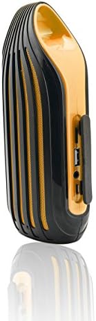 (eSounds) - NEW AND ONLY OUTDOOR BLUETOOTH SPEAKER - WATER RESISTANCE - SHOCKPROOF - POWER BANK TO CHARGE SMARTPHONES - LED FLASHLIGHT AND BUILT IN MICROPHONE - 20 HOURS BATTERY LIFE (Orange)