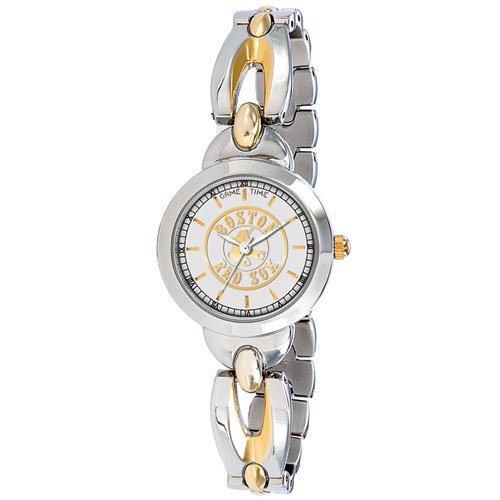 Boston Red Sox Womens Dress Watch Gold
