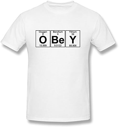 PTHF Men Obey Full T Shirts With Funny Sayings XXL White