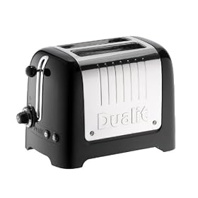 Dualit 26205 2 Slot Lite Toaster in Black Gloss Finish