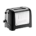 Dualit 26205 2 Slot Lite Toaster in Black Gloss Finish