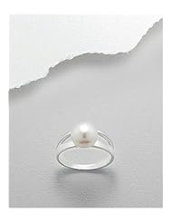 Fresh Water Pearls Ring In 92.5 Sterling Silver