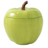 Green Apple Ceramic Cookie Jar