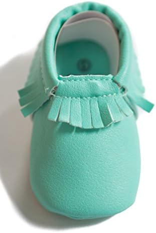 Baby Moccasins by One Loved Babe (12-18 Months, Mint)