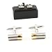 Rhodium Plate Cufflinks Bullet Cases Gift Boxed