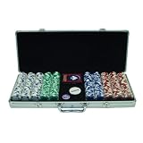 Hold'em Poker Chips with Aluminum Case: 500 Chips