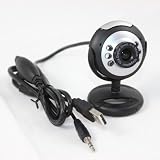 6 LED Webcam Web Camera for Laptop Pc Computer Mic Feature