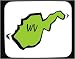 Produkt-Bild: Mauspad mit Dekoration - Karte, West Virginia, United States, skizzieren, Geographie, Staat, Amerikaner, USA