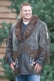 Men's Shearling Coat with Beaver Collar