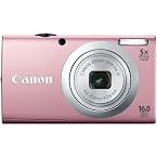 Canon Powershot A2400 Point & Shoot Camera with 16MP, 5x Optical Zoom and 2.7 inch Screen (Pink)