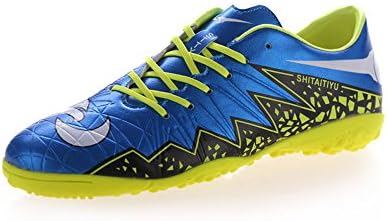 Boy's Athletic Light Weight Lace Up Indoor Fashion Sport Cleats Turf Shoes (Little Kid/Big Kid) (5M, Royal)