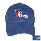 NBA FITTED WASH HAT CAP PHILADELPHIA 76ERS BLUE MEDIUM