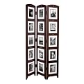 Triple-Panel Photo Screen - Espresso