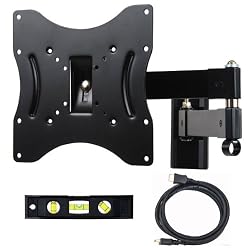 VideoSecu Articulating TV Wall Mount for most 22" to 42" VESA 200x200 Display LCD LED TV Wall Mount Bracket Free 6" 3-Axis Magnetic Bubble Level B93