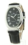 Diamond Collection en cuir noir montre 28178BK Lucien Piccard f&eacute;minin