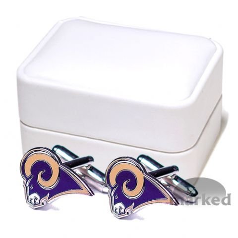 Saint Louis Rams NFL Logod Executive Cufflinks w/Jewelry Box