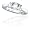14k White Gold Emerald Cut 3-Stone Ring (1/2 ct center, 1 cttw, I-J Color, I1, Clarity), Size 5