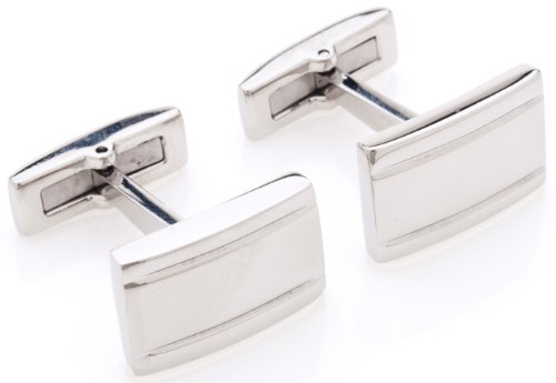Classic Stainless Steel Cufflinks in a Nice Box
