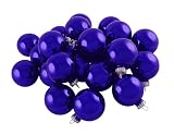 Club Pack of 36 Shiny Royal Blue Glass Ball Christmas Ornaments 2.5