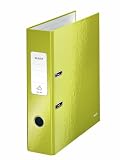 Produkt-Bild: Leitz 10050064 Ordner Standard WOW 180&deg;, mit Schlitzen, A4, breit, gr&uuml;n metallic