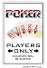 POKER PLAYER ~Sign~ parking cards dealer gambler gift