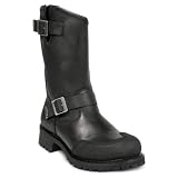 Mens Milwaukee� Drag Back Zip Engineer Boots Black by MILWAUKEE MOTORCYCLE