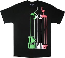 The Godfather Italian Flag Colors Puppeteer Black T-Shirt Tee