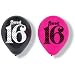 Super Stylish Sweet 16 Birthday 11" Latex Balloons 6 Per Pack