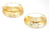 Zimaya Grecian Leaf Gold Earrings 