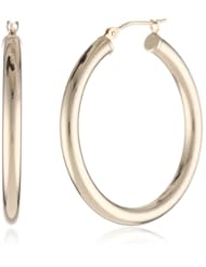 Duragold 14k Gold Hoop Earrings, (1.2" Diameter)