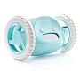 Clocky The Mobile Alarm Clock on Wheels (Aqua Color)