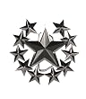 No Fear Men's ELEVENSTARS BELT-BUCKLE- Chrome