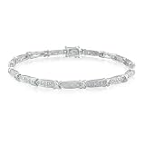 1 4ct Diamond Tennis Bracelet Crafted in Sterling Silver
