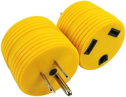 RV Electrical Adapter Plug 15AMP Male to 30AMP Female Motorhome Camper Round