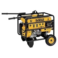 DeWalt DG6300B Heavy Duty 6,300 Watt 389cc 13 HP Gas Powered Portable Generator With 18 Volt Battery Electric Start