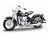 Harley Davidson Hydra Glide 74FL (1953) in Black (1:18 scale) Diecast Model Motorbike