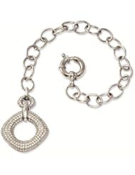 Sterling Silver & CZ Cubic Zirconia Brilliant Embers Bracelet