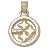 1/2in Pittsburgh Steelers Charm - 10kt Yellow Gold