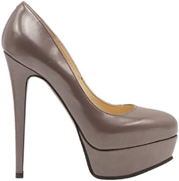 Nando Muzi Mink Leather Platform Pump