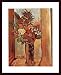 Art Poster Wood Framed Print - Flowers - Artist: Suzanne Valadon- Poster Size: 28 X 22