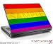 Small Laptop Skin Rainbow Stripes