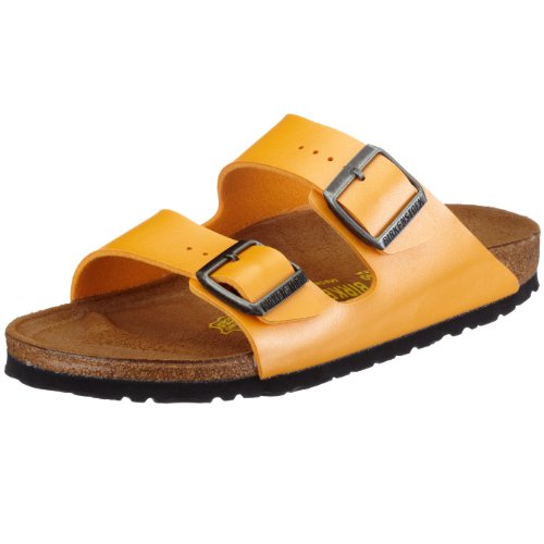 Birkenstock Arizona Birko-Flor, Style-No. 252693, Unisex Clogs, Ice Pearl Citrin, EU 39, slim width