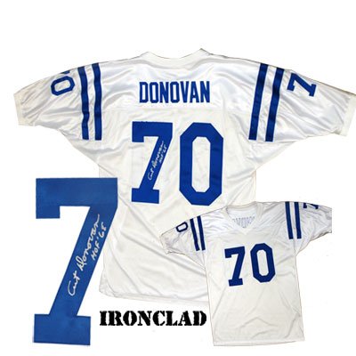 Art Donovan Signed Baltimore Colts Away Jersey w/ HOF 68 Insc.