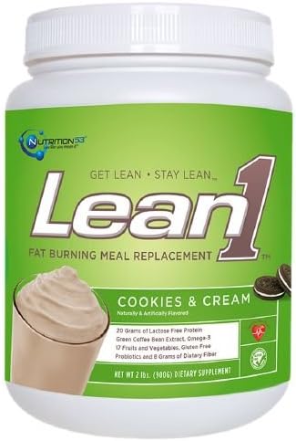 Nutrition53 Lean1 Shake Powder, Cookies &amp; Cream 2 lb(Pack of 1)