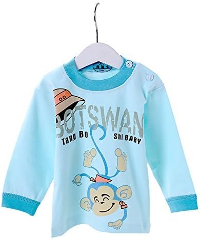 PAPAkids Unisex Baby Newborn Long Sleeve Pure Cotton Skin Underwear Tops Shirt Blue 55/Fit 0-6months Size: 55/Fit 0-6months Color: Blue Model: YW-CAMY1255-blue23265014 (Newborn, Child, Infant)