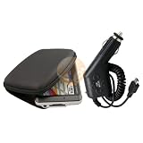 BLACK Pouch Case+Car Charger For GPS nuvi 255W nuvi 250W