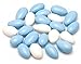 Blue and White Jordan Almonds 1lb (1 pound) in Stand Up Bag